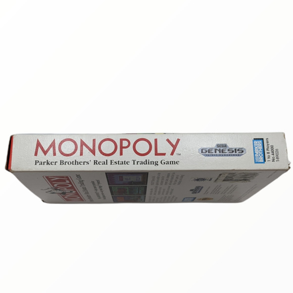 Monopoly (Sega Genesis) - Complete in Box (Parker Brothers, 1992) Tested Works - Picture 9 of 11